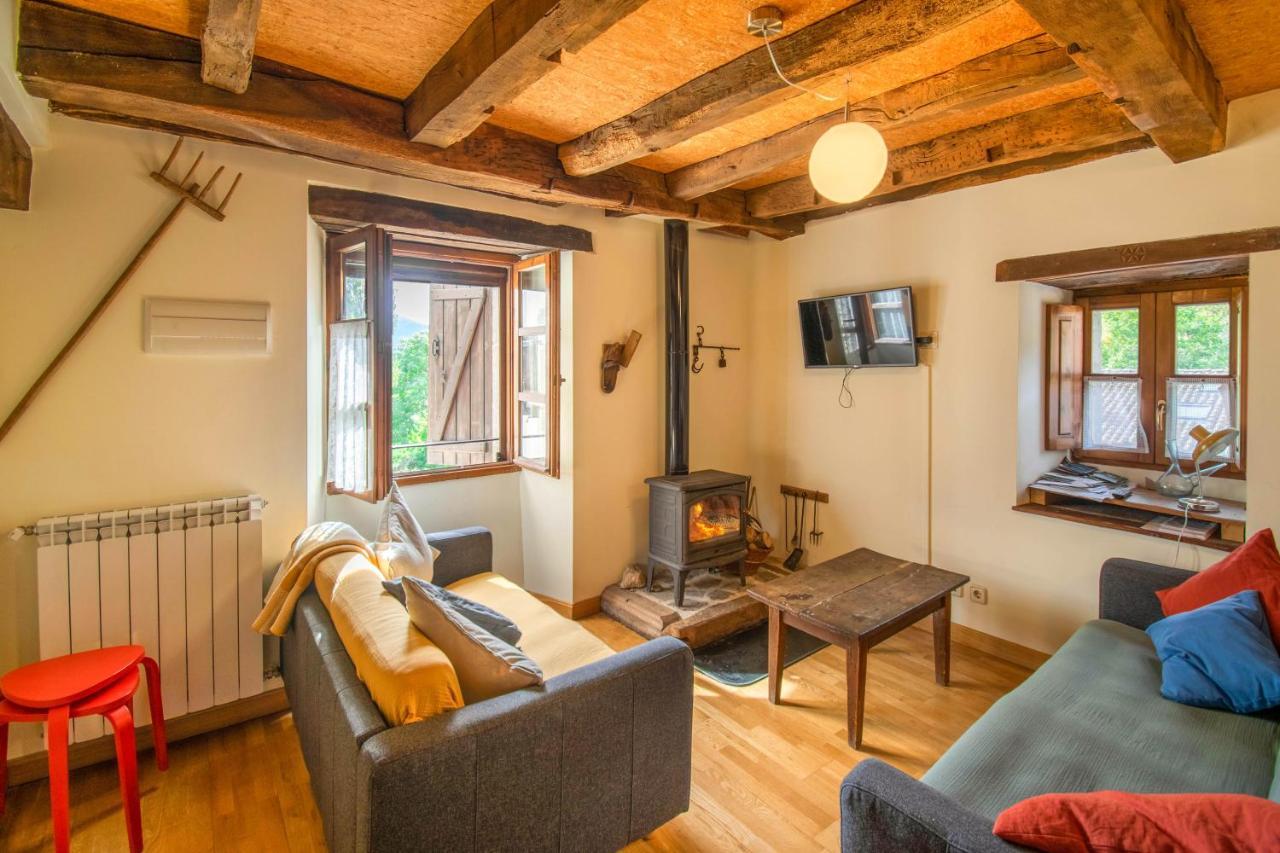 Casa Monaut, Acogedores Apartamentos A Los Pies De La Selva De Irati Сарагуэта Экстерьер фото